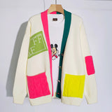 Vintage Women Cardigans Autumn Winter Korean Japanese Style Single Breasted Cardigan Preppy Style Plaid