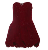 2025 Autumn And Winter New Women's Style Sexy One-Character Collar Tective Tective Temperament To Close The Waist