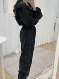 Jumpsuits Women Fleece Hoodie Sweatshirts Autumn Winter Fashion 2022 Pullovers Warm