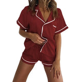 Women Pyjamas Cute Cow Print Pajamas Casual Comfortable Homewear Two-Piece Sleepwear Female Summer Set