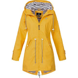 Winter Windbreaker Jacket Coat Lightweight Oversized Hooded Zipper Outdoor Coat Hiking Clothes Female Waterproof