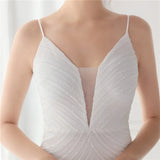 Shining Sequins V Neck Strapless Slim Formal Cocktail Party