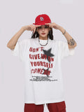 Vintage Star Graphic Oversized Tee-Outfit