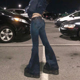 Women's Wear Ins Street Network Celebrity Hot Girl Style Low Waist Shows Thin Slightly Spicy Jeans-Outfit