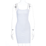 Slim-fit Diamond Sling Dress with Backpack-Outfit