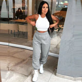 Sweatpants Casual Running Plus Size Baggy Jogger Sport Pants Fashion High Waist Wide Leg Trousers Streetwear Pencil