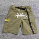 Style CORTEIZ Alcatraz Printing Work Clothes Leisure Shorts High Street Leisure Multi-Pocket Men's And Women's Shorts-Outfit