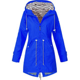 Winter Windbreaker Jacket Coat Lightweight Oversized Hooded Zipper Outdoor Coat Hiking Clothes Female Waterproof