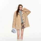 Winter New Fox Fur Coat Women's Long Loose Thick Fur Coat Plus Thick Fur