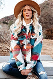 Fashion Print Chest Pocket