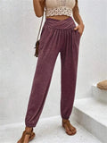 Trousers Temperament Leisure Loose Pocket High