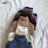 Turtleneck Sweater Autumn and Winter New Pullover Slim Bottoming Sweater Knitted Casual Long Sleeve Pull Femme