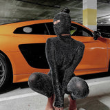 2025 Fashion Sexy Flash Show High-Neck Long Sleeves Long-Sleeved Hat