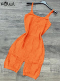 Summer Sexy Bodycon Rompers Women Jumpsuit 2022 Black Rompers Playsuits Female Pink Sleeveless One Pieces Outfits