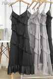 Vestidos De Mujer Sexy Summer Dress Women Sweet Ruffles Backless Robe Femme Slim Fit Fashion Korean Elegant Robe