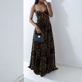 New Spring Women's Temperament Fashion Sexy Elegant Leopard Print Sling