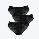 3pcs/Pack! Plus Size Women Underwear Lace Briefs Sexy Panties for Women XL- 4XL Comfort