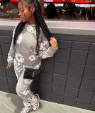 Trend Printing Wood Cotton Loose Sweaters Y2K Hip Hop Street Men And Women Take A Break-Outfit