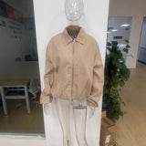 Jacket In Autumn 2025 Small Design Collar Button Strap