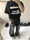 Streetwear Women Jeans 2023 New Bottoms Harajuku Denim Wide Leg Pants High Waist Casual Chic Pantalon Femme Y2k Trousers-Outfit