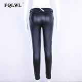 Faux Pu Leather Leggings Women Leggins High Waist Sexy Black Leggings Push Up Jegging Warm Winter Leggings Women