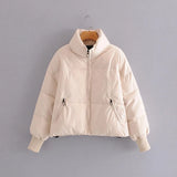 Women Fashion Oversized Thick Warm Parkas Coat Vintage Long Sleeve Pockets Drawstring Female Outerwear Chic