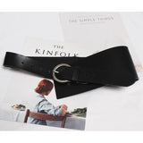 Pu Leather Multicolor Asymmetrical Wide Long Belt Personality Women New Fashion Tide All-match Spring Autumn 2023