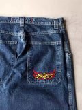 Baggy Jeans Hip-Hop Street Clothing Vintage Harajuku High-Waist Wide-Leg Jeans-Outfit