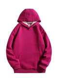 Women Thick Warm Winter Hoodies Basic Velvet Hooded Sweatshirts Pullover Fleece Lined Oversized Hoodies Sweatshirt Winter