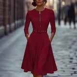 Elegant Autumn And Winter Long Sleeve Western Velvet