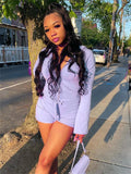 Summer Streetwear Rompers Women Jumpsuits 2022 Long Sleeve Zipper Rompers Playsuits Hoodie Bodycon One Pieces