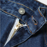 Blue Multi-pockets Baggy Jeans Women Clothes Winter 2023 Fashion High Waist Wide Leg Pants Denim Trousers