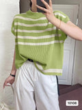 Striped Blouse Summer New Campus Style Design Small Relaxed Leisure Wind Shoulder Dress