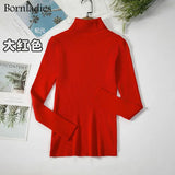 2022 Basic Turtleneck Women Sweaters Autumn Winter Tops Slim Women Pullover Knitted Sweater Jumper Soft Warm