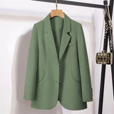 Toloer And Autumn Suit Jacket Female Small Man 2024 Spring And Autumn New Korean Version Temperament Goddess Fan Small Leisure Small Suit-Outfit