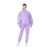 New Winter Women's Tracksuit Hoodies Pants Suit Oversized Casual Fleece Two Piece Set Sports Sweatshirts Pullover