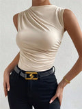 Women's 2025 Spring And Summer New Fashion Solid Colored Vlawless Suede Half-High
