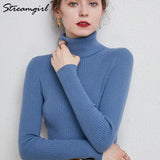 Women's Turtleneck Sweater Pullover Women Autumn Winter Pull Femme 2021 Winter Clothes Women Basic Warm Vintage Sweater