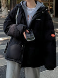 Oversize Mock Two Piece Puffer Jacket with
