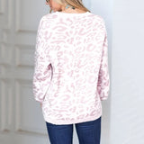 2019 Fall Winter Casual Leopard Print Knitted Pullover Streetwear Jumpers Harajuku Long Sleeve Retro O Neck