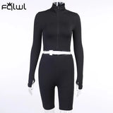 Lucky Label 2 Two Piece Set Women Outfits Activewear Fitness Elastic Crop Top Leggings Women Matching Set Tracksuit