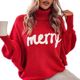 Turtleneck Women's Autumn And Winter Loose Bat Sleeves Wearing Knitted Tops