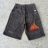Baggy Denim Shorts Harajuku Y2K Jeans Hip-Hop Vintage Summer Brother-Outfit