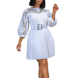 Women's 2025 New Temperament Pure Color Lace Hook Hollow Press