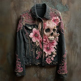 Trend 3D Digital Pattern Printing Fashion High Street Denim Jacket Men And