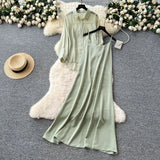Temperament Two Sets Of Women's Languid Languid Wind Outside The Thin Loose Long-Sleeved Sunscreen Jacket + Sling