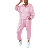 Women's Solid Color Hooded Sweatshirts In The Fall Of