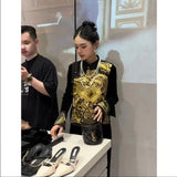 Chinese Style Vest Female Retro Plate Buckle Heavy Industry Embroidery Oblique Cardigan Clip Jacket Temperament Sleeveless Coat-Outfit