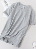 Sleeve Oversized T-shirt Cotton Women Top Summer 2022 Solid White T shirts 100% Cotton Tees Lady Basic T Shirt Women