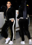 Striped Velour